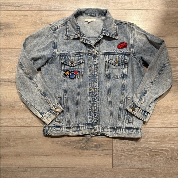 Honey Punch Jackets & Blazers - Honey Punch Oversized Denim Jacket with Soul Patch – Size Large